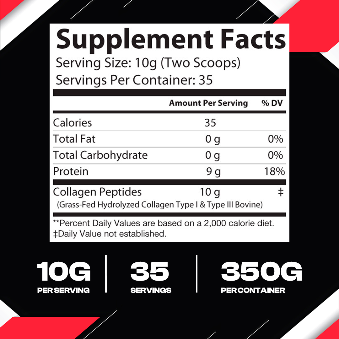 Collagen Type 1 & 3 Grass Fed 350g – 35 serv.