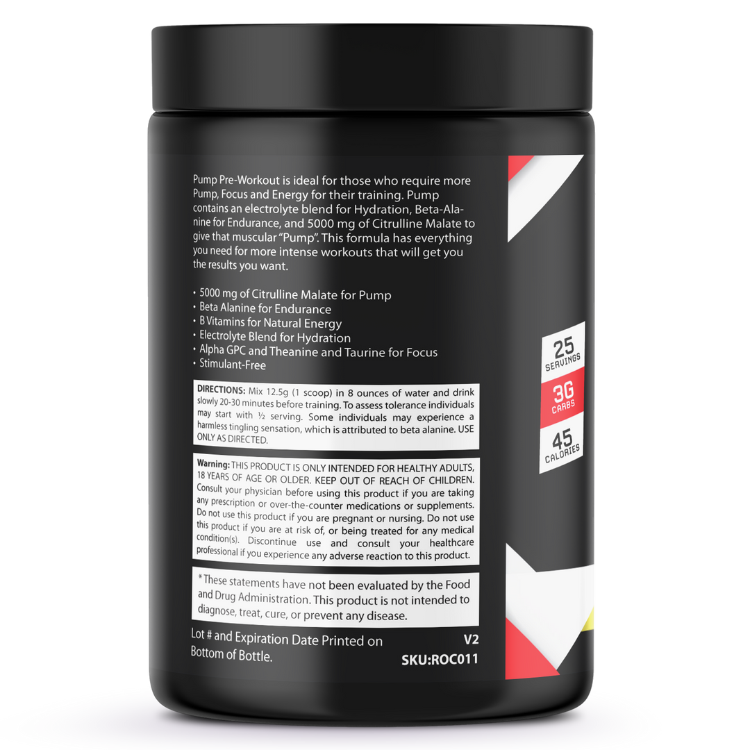 Non-Stim Pump Pre-Workout: Pineapple 312.5g w/ Natural Flavor