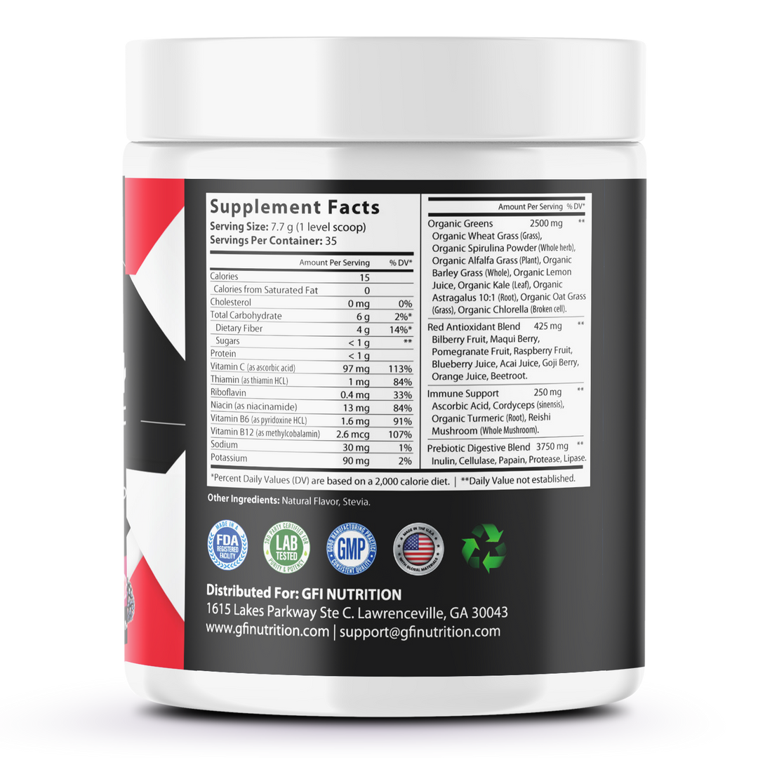 All-In/One Greens & Red SuperFood + Immune 270g Mixed Berry w/Natural Flavor