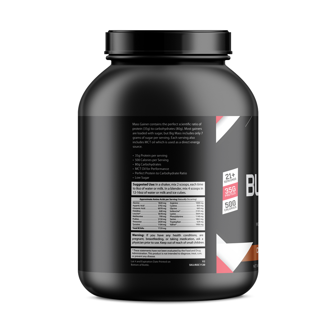 6lb Bulk Up! Mass Gainer Chocolate Milkshake w/Low Sugar