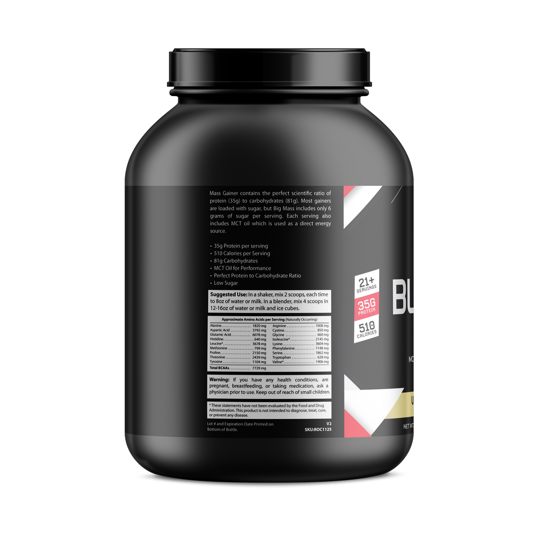 6lb Bulk Up! Mass Gainer Vanilla Milkshake w/Low Sugar