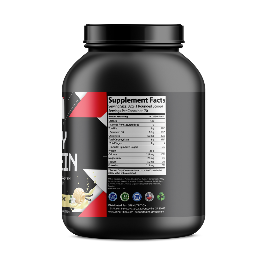 5lb Whey Protein Vanilla – 70 servings