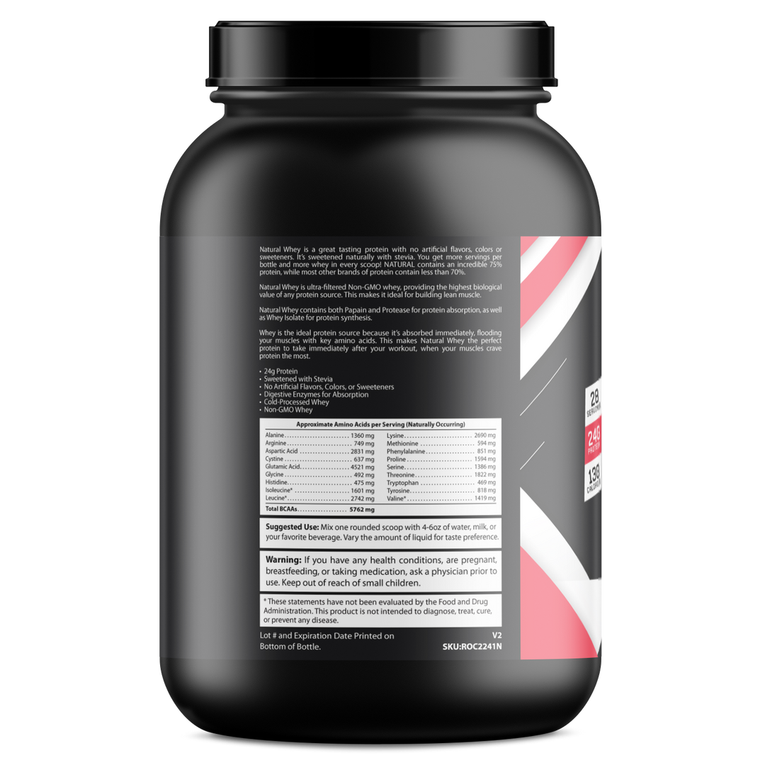 2lb Whey Armor Natural Protein Vanilla w/Stevia & Natural Flavor Non-GMO