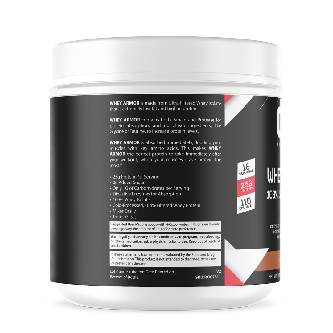 1lb 100% Whey Armor Isolate Protein Chocolate