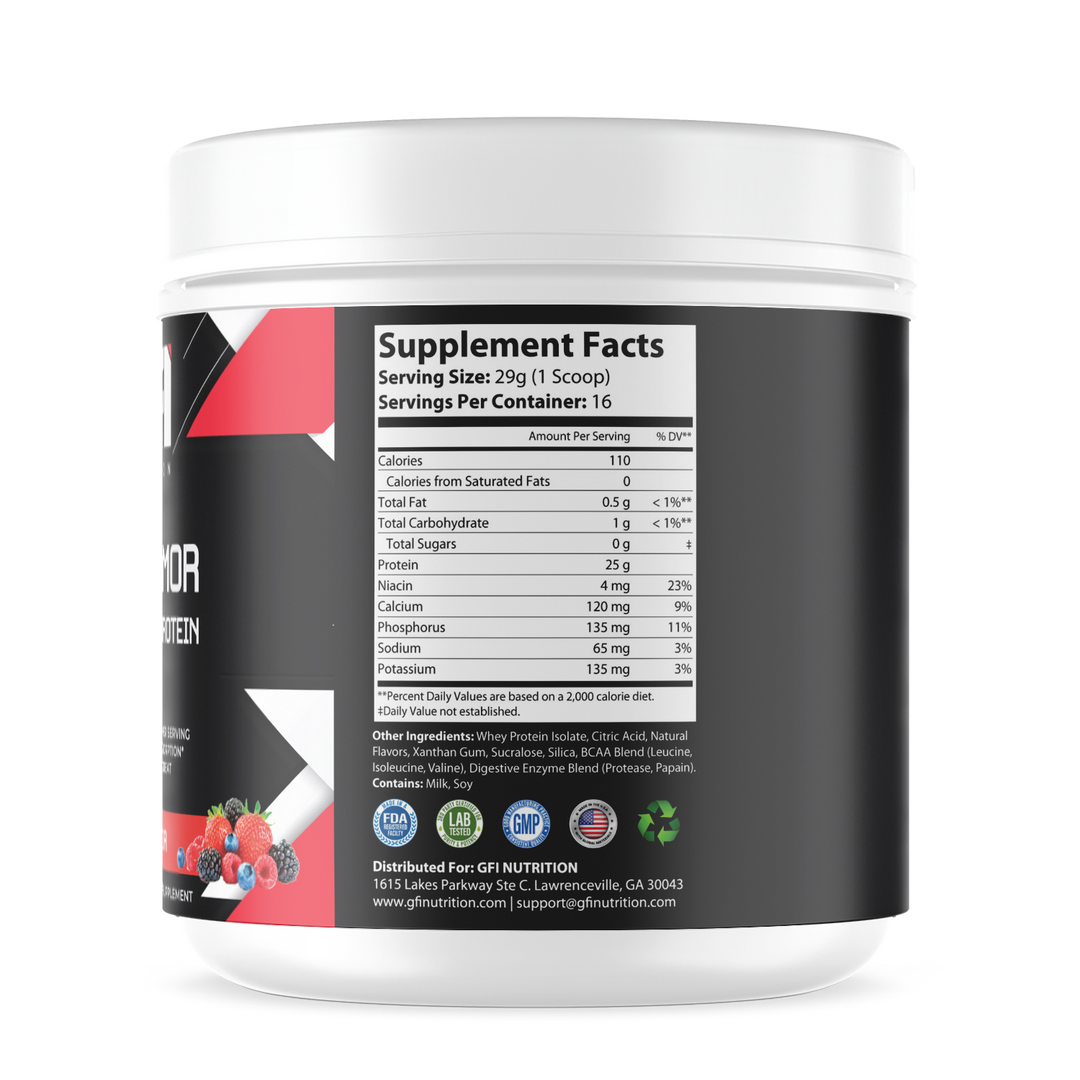 1lb Whey Armor Isolate Protein Berry