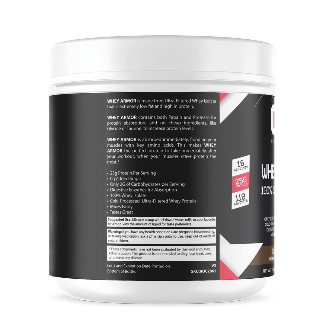 1lb 100% Whey Armor Isolate Protein Cappuccino